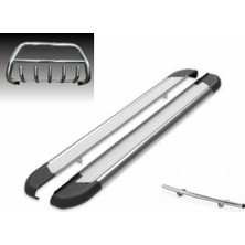 Güraks Connect Krom Ön Koruma  Yan Basamak Krom Arka Koruma 3 Lü Set Kampanya