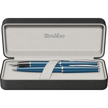 Scrikss Dolmakalem + Tükenmez Kalem 33 Lacivert Kutulu