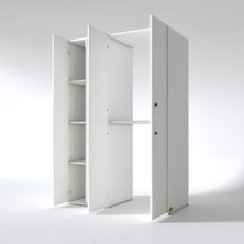 Kenzlife çamaşır-kurutma makinesi dolabı kapaklı yaromira sol byz 180*120*60 banyo arkalıksız