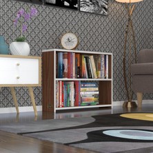 Kenzlife kitaplık süper ga 060*80*19 cvz 2 katlı tek bölme ofis mutfak banyo dolabı arkalıksız