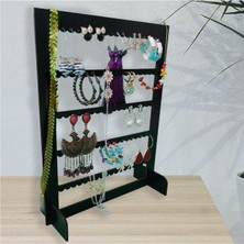 Hellove Küpe Standı Takı Küpe Askısı Ahşap Takı Kutusu Takı Standı Takı Askılığı