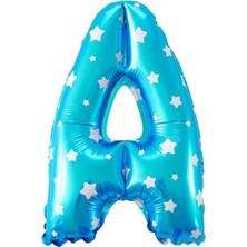 Kidspartim A Harf Mavi Folyo Balon 16 Inç 40 cm