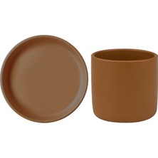 Oioi Basic Silikon Beslenme Seti Tabak & Bardak