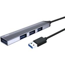 Dm CHB056 USB 3.0 To 4 Portlu 3*usb 2.0 1*usb 3.0 Hub Çoklayıcı 15 cm