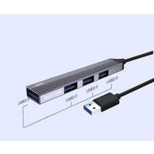 Dm CHB056 USB 3.0 To 4 Portlu 3*usb 2.0 1*usb 3.0 Hub Çoklayıcı 15 cm