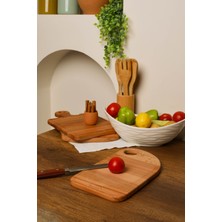 Hobi Store Woodya Ahşap Kesme Tahtası - Ahşap Sunum Tahtası - Ahşap Servis Tahtası 34x19 Cm