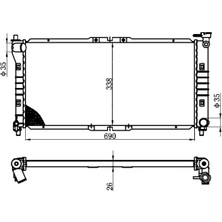 Mazda 626 93-97  FS11-15-200C mt  690*328*26