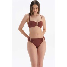 Dagi Kahve Straplez Bikini Üst
