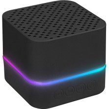 Mikado MD-18BT Siyah Dc 5V/USB Tf Kartlı Bluetoothlu LED Işklı Şarjlı Speaker