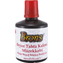 Brons Tahta Kalem Mürekkebi 100 cc Kırmızı BR-355
