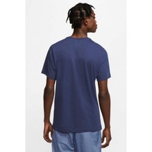Nike Sportswear Clup Standart Kesim Lacivert Erkek Spor Tişörtü