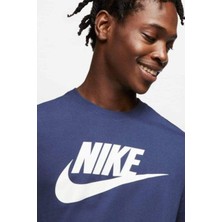 Nike Sportswear Clup Standart Kesim Lacivert Erkek Spor Tişörtü