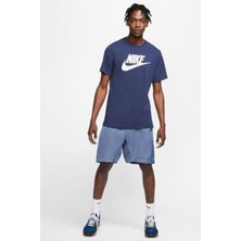 Nike Sportswear Clup Standart Kesim Lacivert Erkek Spor Tişörtü