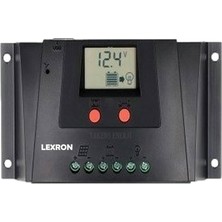 Lexron 30A Solar Pwm Şarj Regülatörü 30 Amper Güneş Paneli Şarj Kontrol Cihazı Lexron 12/24V