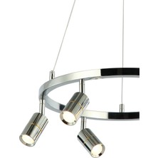 Lucea Branco 3+3'lü Krom Ledlı Avıze 400 mm Kademelı