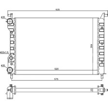 Fiat Palio/siena 1.2i-1.4i-1.6i(96-)/strada 1.2i 46417059 mt  520*338*26