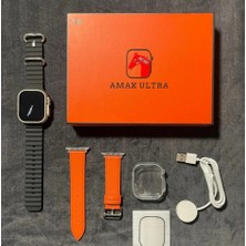 Amax Ultra Watch 8 Ultra 49MM Vidalı Amax Ultra Akıllı Saat