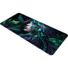 Helixsun Mouse Pad Büyük Boy Gaming Oyuncu Xxl 90X40 cm Forest-Girl