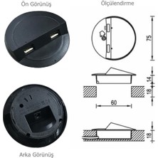 Eym Çalışma Masası Için Masa Üstü USB Şarj Cihazı Siyah Adaptör Dahil