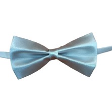 Gri Çocuk Papyonu Ayarlanabilir Saten Kumaştan Üretilmiştir