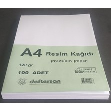 Deftersan A4 Resim Kağıdı 120 Gram 100ADET