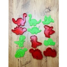 Small Shapes Dinozor, Dinazor 6'Lı Set Kurabiye Kalıbı Ve Hamur Şekillendirici