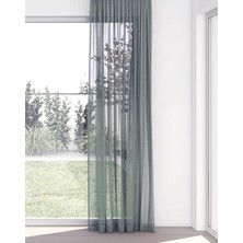 Ran Perde Düz Tül Perde – Gri - Pileli Dikim - 2990