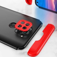 Heptek İletişim Xiaomi Redmi Note 9 Kılıf 360 Tam Koruma Ön ve Arka Sert Mika Kapak Orjinal Ays Gkk Kapak