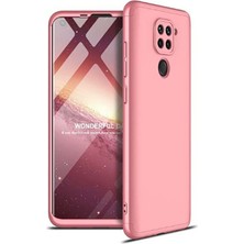 Heptek İletişim Xiaomi Redmi Note 9 Kılıf 360 Tam Koruma Ön ve Arka Sert Mika Kapak Orjinal Ays Gkk Kapak