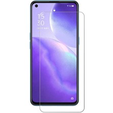 Heptek İletişim Oppo Reno 5 Lite Ekran Koruyucu Kısa Temperli 9h Sert Kırılmaz Cam Koruma (Maxi)