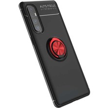 Heptek İletişim Oppo Reno 3 Pro 5g Kılıf Kamera Çıkıntılı Renkli Yüzüklü Standlı Mıknatıslı Kapak (Ravel)