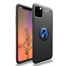 Heptek İletişim Apple iPhone 11 Pro Max Kılıf Kamera Çıkıntılı Renkli Yüzüklü Standlı Mıknatıslı Kapak (Ravel)