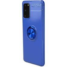 Heptek İletişim Samsung Galaxy S20 Kılıf Kamera Çıkıntılı Renkli Yüzüklü Standlı Mıknatıslı Kapak (Ravel)