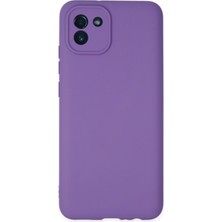 Bilişim Aksesuar Samsung Galaxy A03 Kılıf First Silikon - Mor