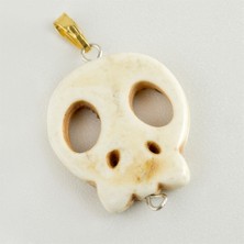 Feryal Kuru Kafa Turkuaz Doğaltaş Kolye Ucu