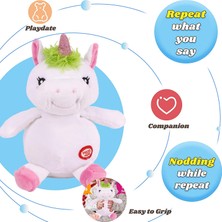 Hapşuruk Interaktif Bebek Unicorn, Oyuncak Unicorn, Konuşan ve Hareket Eden Bebek