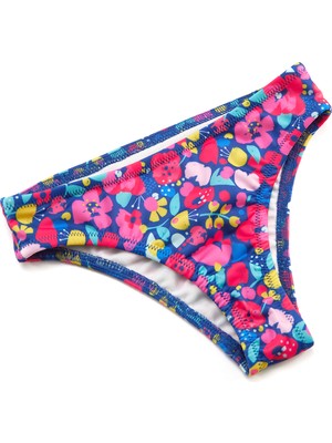 Denokids Çiçekli Kedi Kız Çocuk Bikini