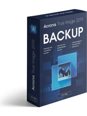 Acronis True Image Backup Software 2019 Pc, Android, Mac, Ios (1 Cihaz, Lifetime) - Acronis Key