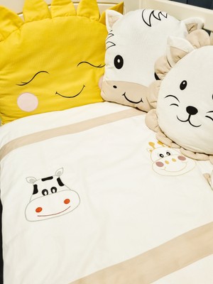 Kista Baby Bebek Uyku Seti Nevresim Takımı Baby 80x130 Animals Kahverengi
