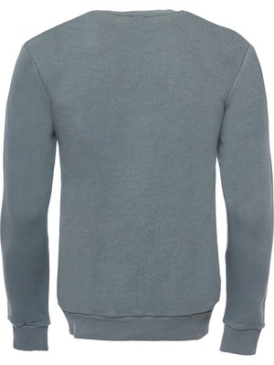 Wessi Haki Desensiz Bisiklet Yaka Sweatshirt