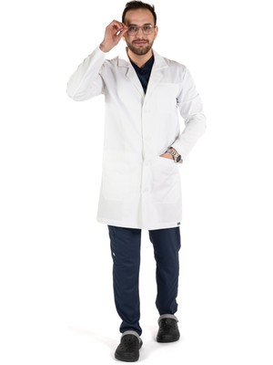 Brof Amazon Erkek Klasik Yaka Vizit Önlük - Doktor Hemşire Öğretmen Önlüğü