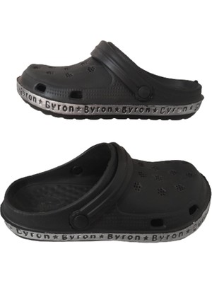 Byron Sabo Terlik Unisex Siyah Silikon Hastane Kullanımı