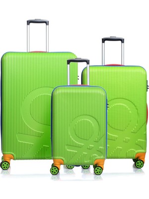 United Colors Of Benetton 14BNT100-SET-YSL Yeşil Unisex 3 Lü Set Bavul