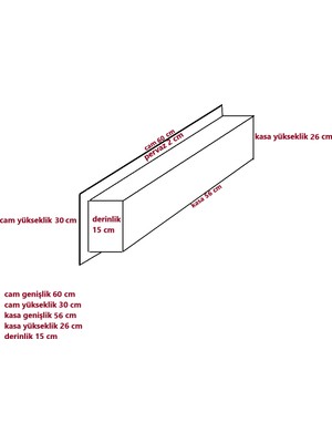 Dekor66 Elektrikli Dekoratif Yapay Şömine 60X30X15 cm