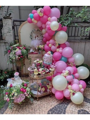 Eğlence Marketi Pembe Fuşy Balon Balon Zincir