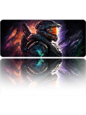 Helixsun Mouse Pad Büyük Boy Gaming Oyuncu Xl 70X30 cm Master-Chıef