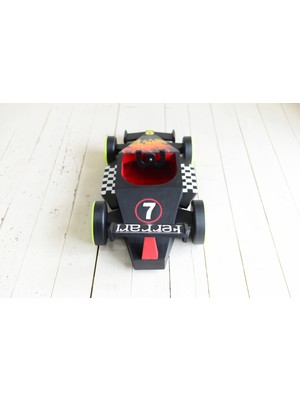 Mini Wooden Toys Ahşap Tasarım Ferrari Arabası