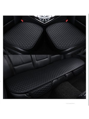 Peugeot 206 Plus 2009 Ön ve Arka Takım 3 Parça Siyah Deri Siyah Desen