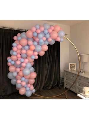 Eğlence Marketi Makaron Pembe Mavi Balon Zinciri Cinsiyet Partisi
