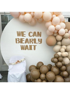 Eğlence Marketi Pastel Kahverengi Somon Balon Zinciri 100 Adet